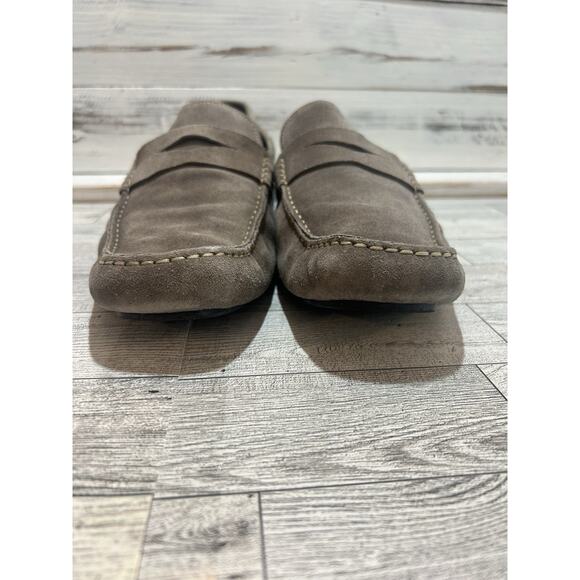 To Boot New York Adam Derrick Suede Driving Shoes Loafers Slip On Gray 9 Italy - Picture 5 of 8